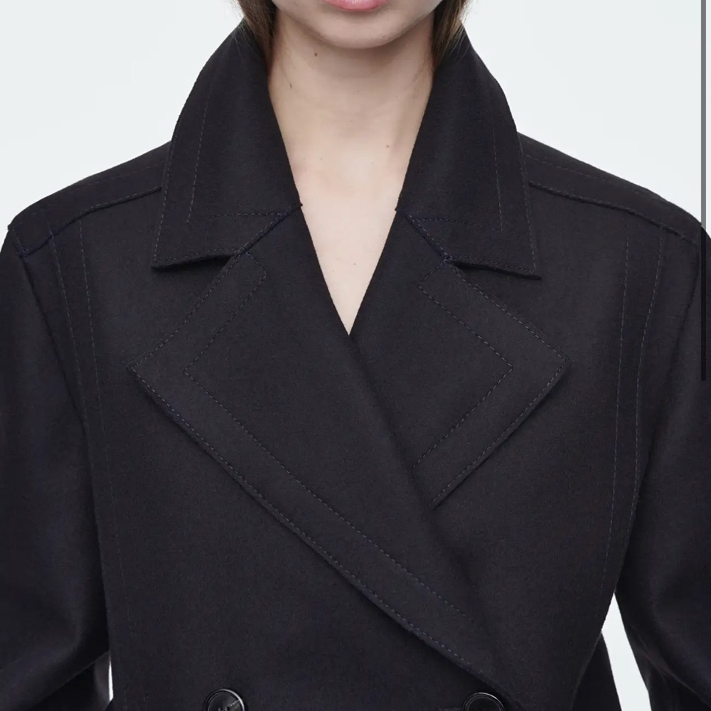 COS relaxed wool pea coat - Picture 4 of 5